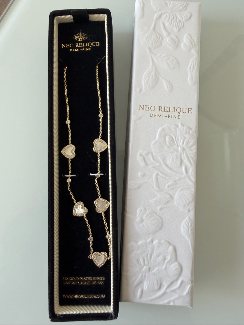Gold Heart charm Necklace